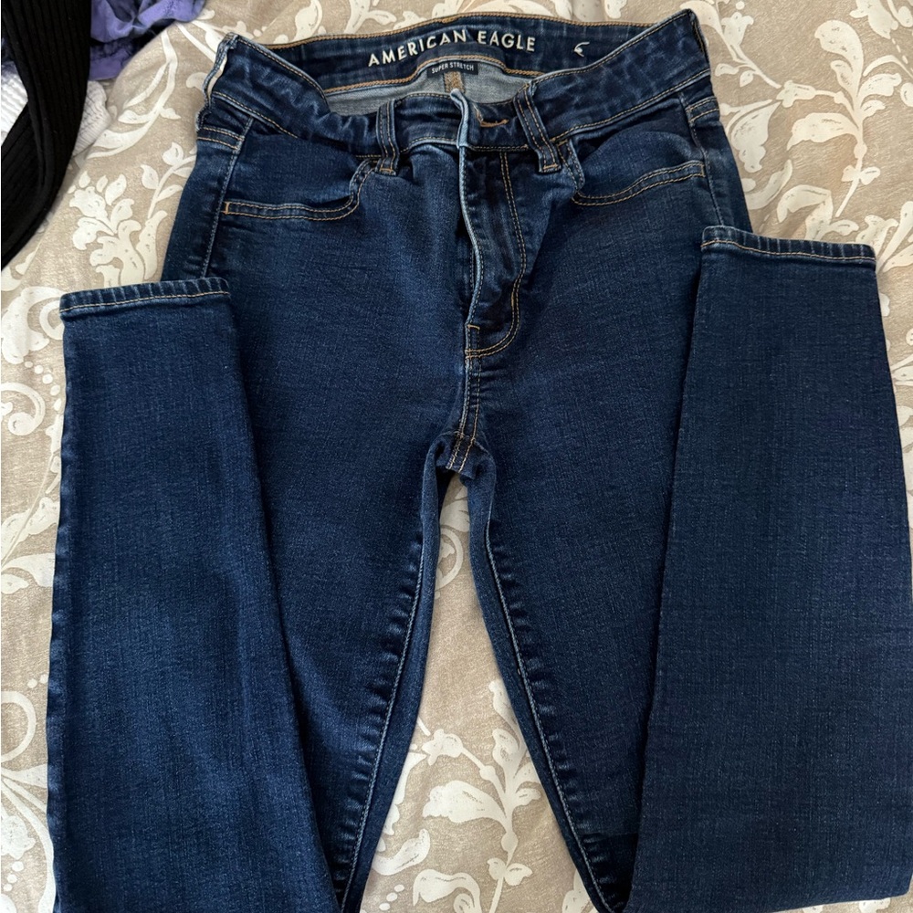 American Eagle Outfitters Blue Skinny Jeans Classic Style
